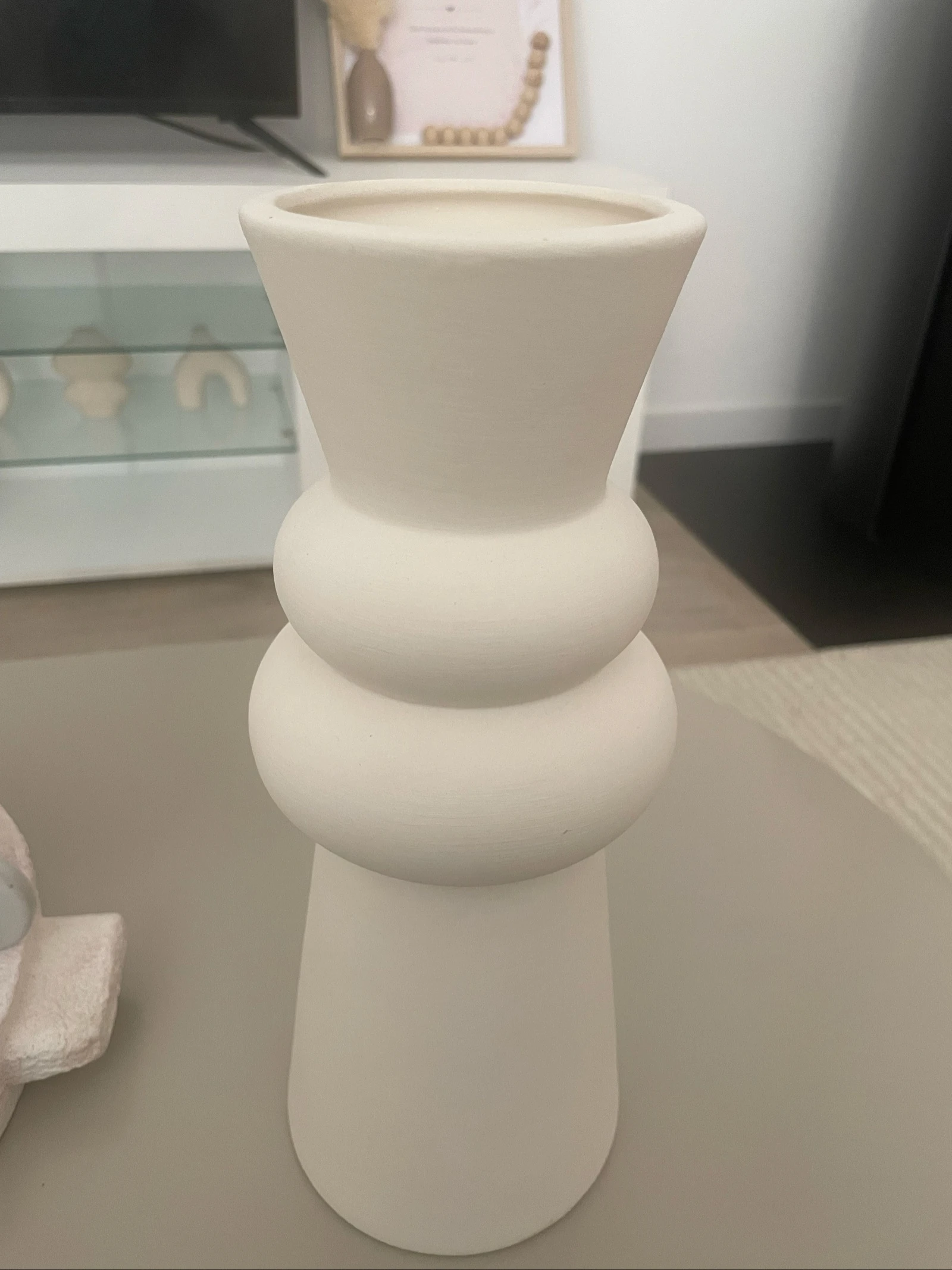 Vaso branco/creme 30 cm – photo 3